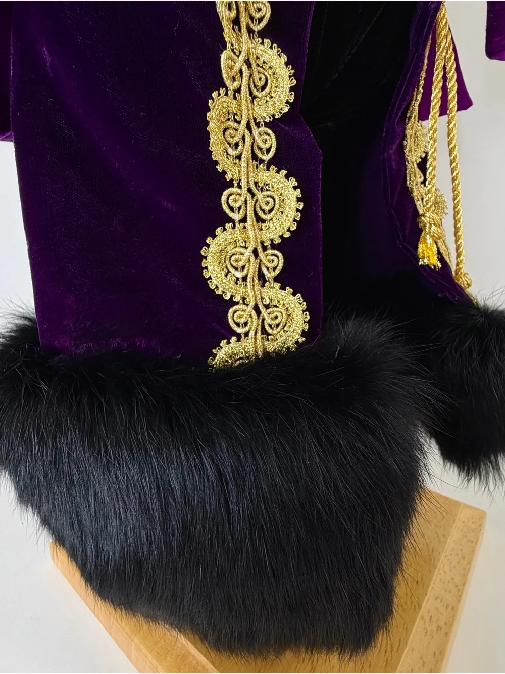 Signed Lynn Haney Dream Maker Santa 22” Purple Gold